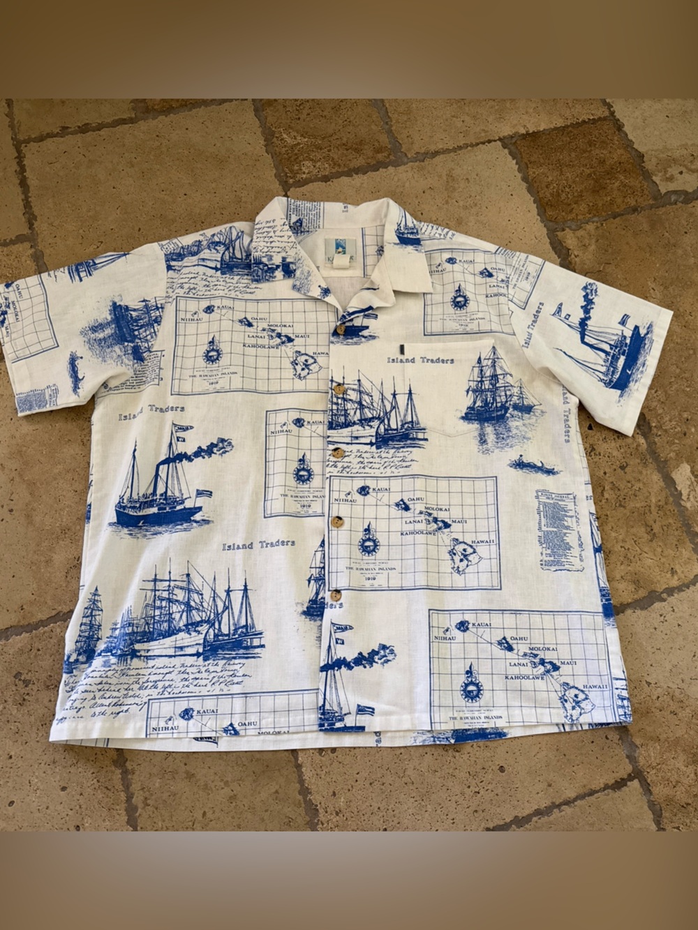 Kahala Hawaiian button down shirt SZ 3XL 100% cotton